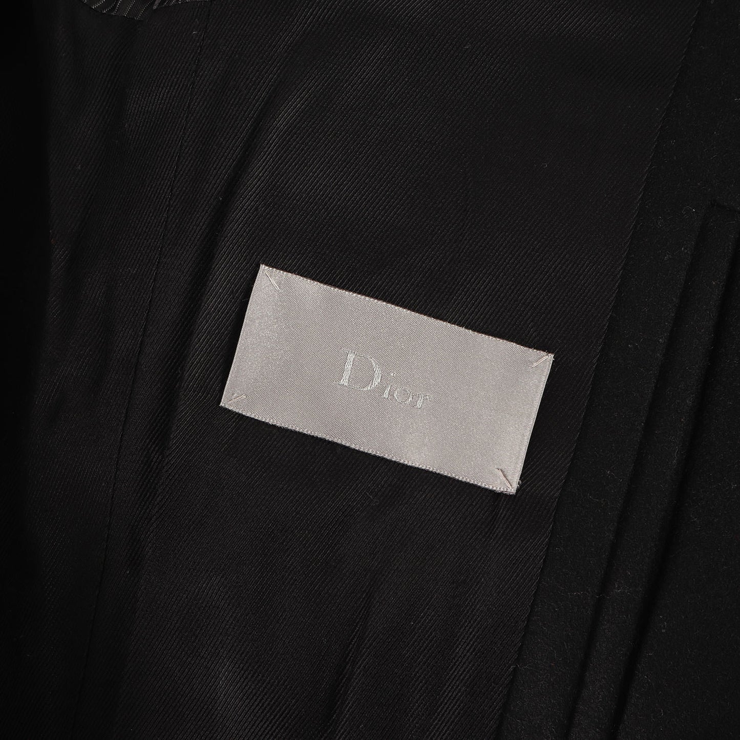 09AW KRIS VAN ASSCHE ダブルブレスト メルトン ピーコート
