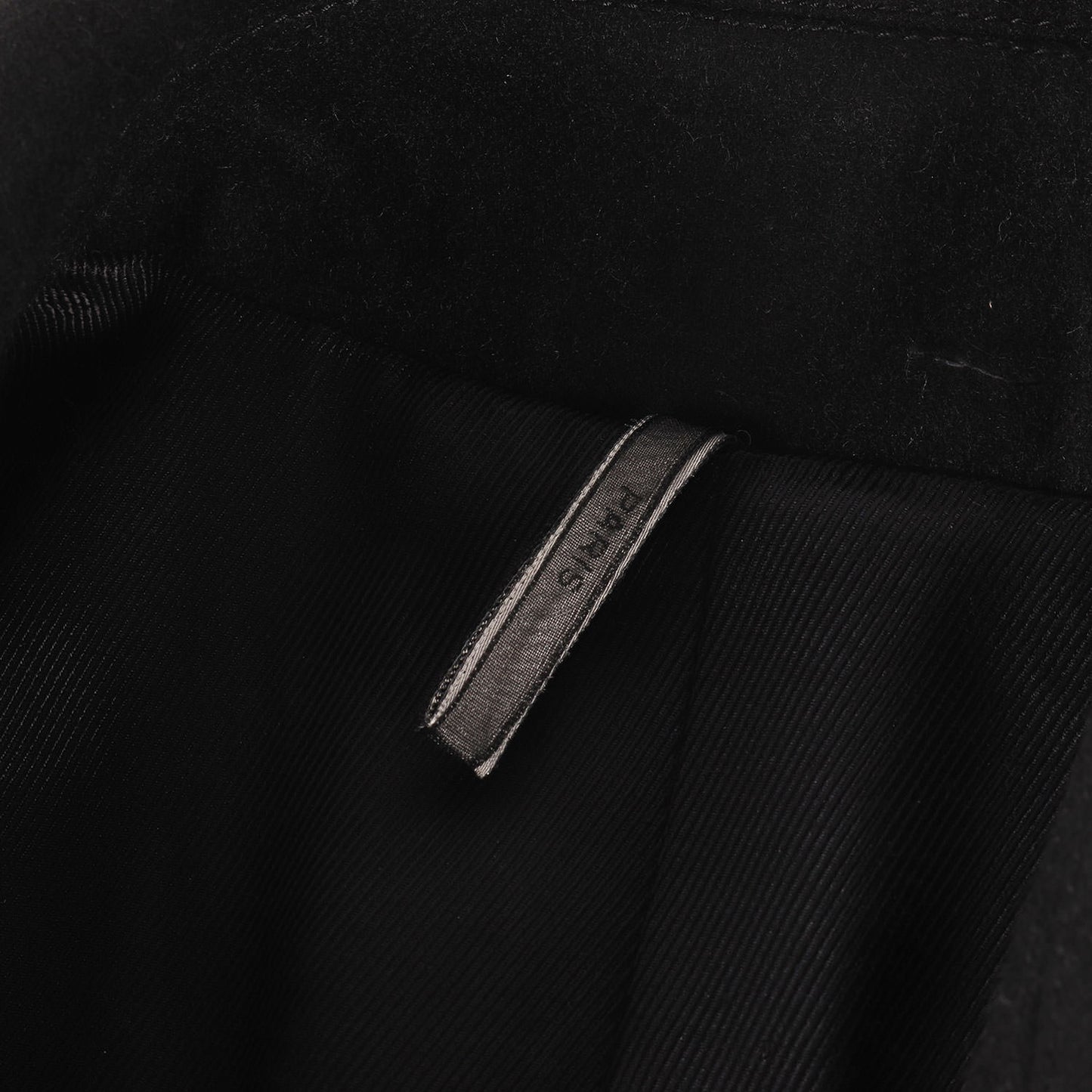09AW KRIS VAN ASSCHE ダブルブレスト メルトン ピーコート
