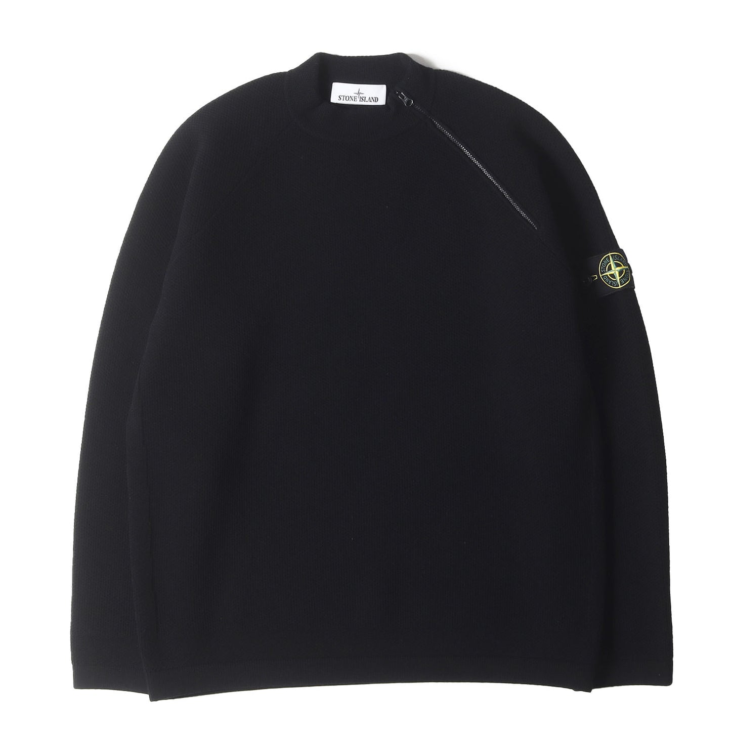 25AW モックネック ショルダージップ ニット セーター