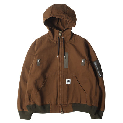 25AW × Carhartt WIP ウォッシュド加工 ダックキャンバス ダブルジップ パーカー (Carhartt WIP Washed Duck Hooded Blouson)