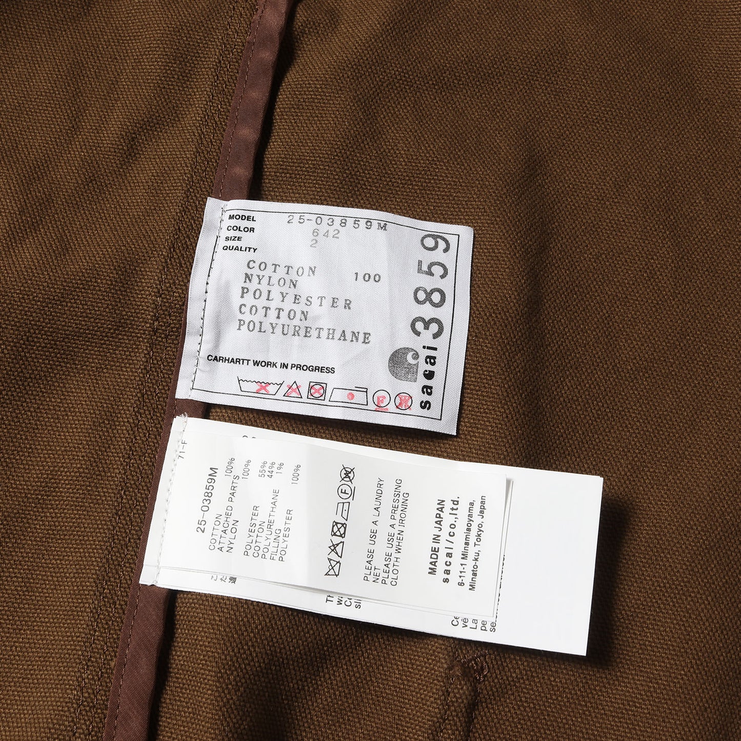 25AW × Carhartt WIP ウォッシュド加工 ダックキャンバス ダブルジップ パーカー (Carhartt WIP Washed Duck Hooded Blouson)