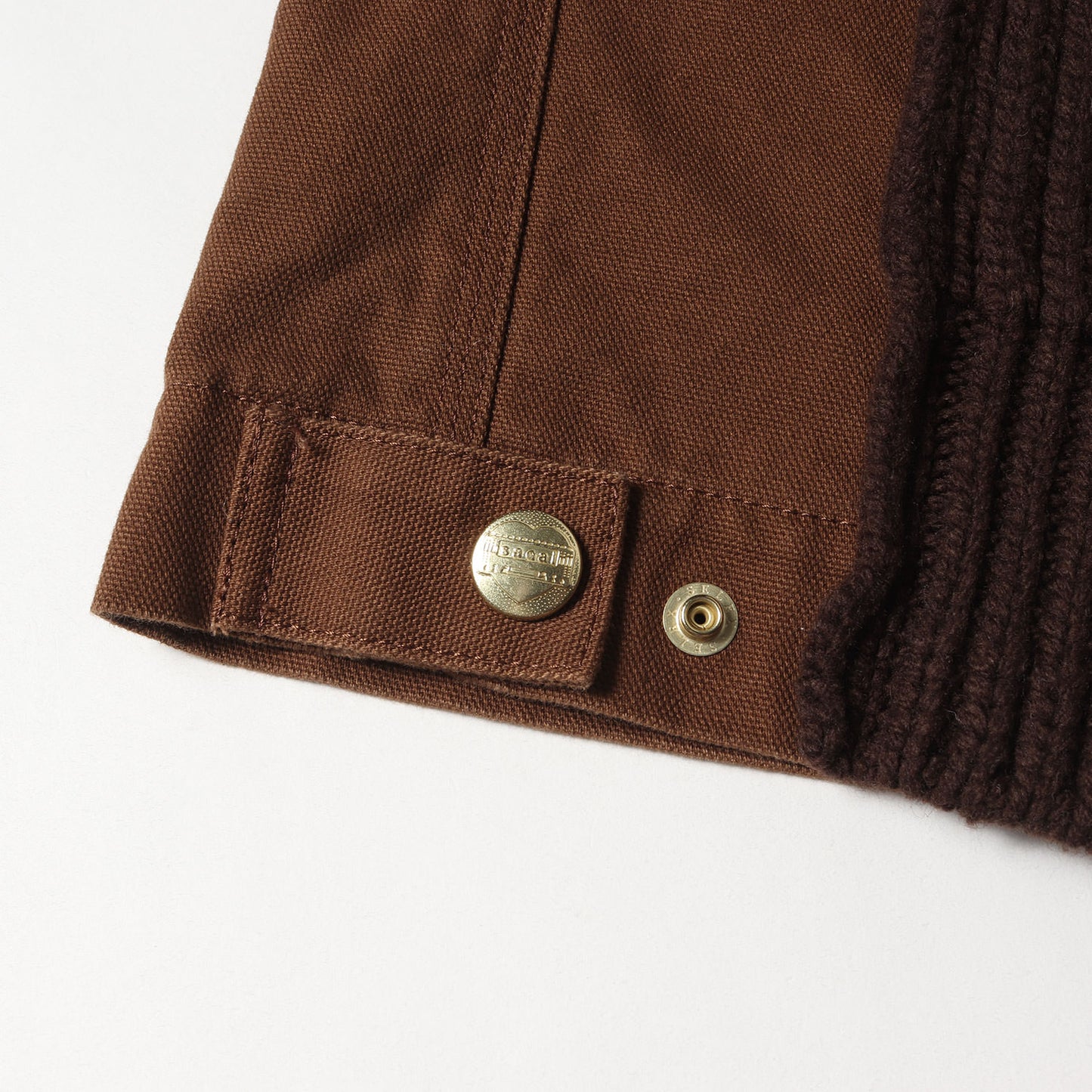 25AW × Carhartt WIP ウォッシュド加工 ダックキャンバス ニット コンビ ジャケット (Washed Duck x Wool Knit Blouson)