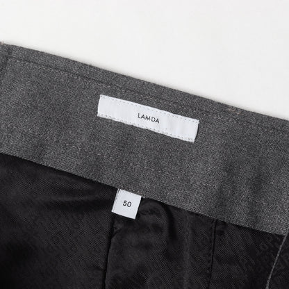 23SS テクノウォッシャブル ウール サキソニー トラウザー パンツ (Active LAMDA ノープリーツ スラックス)