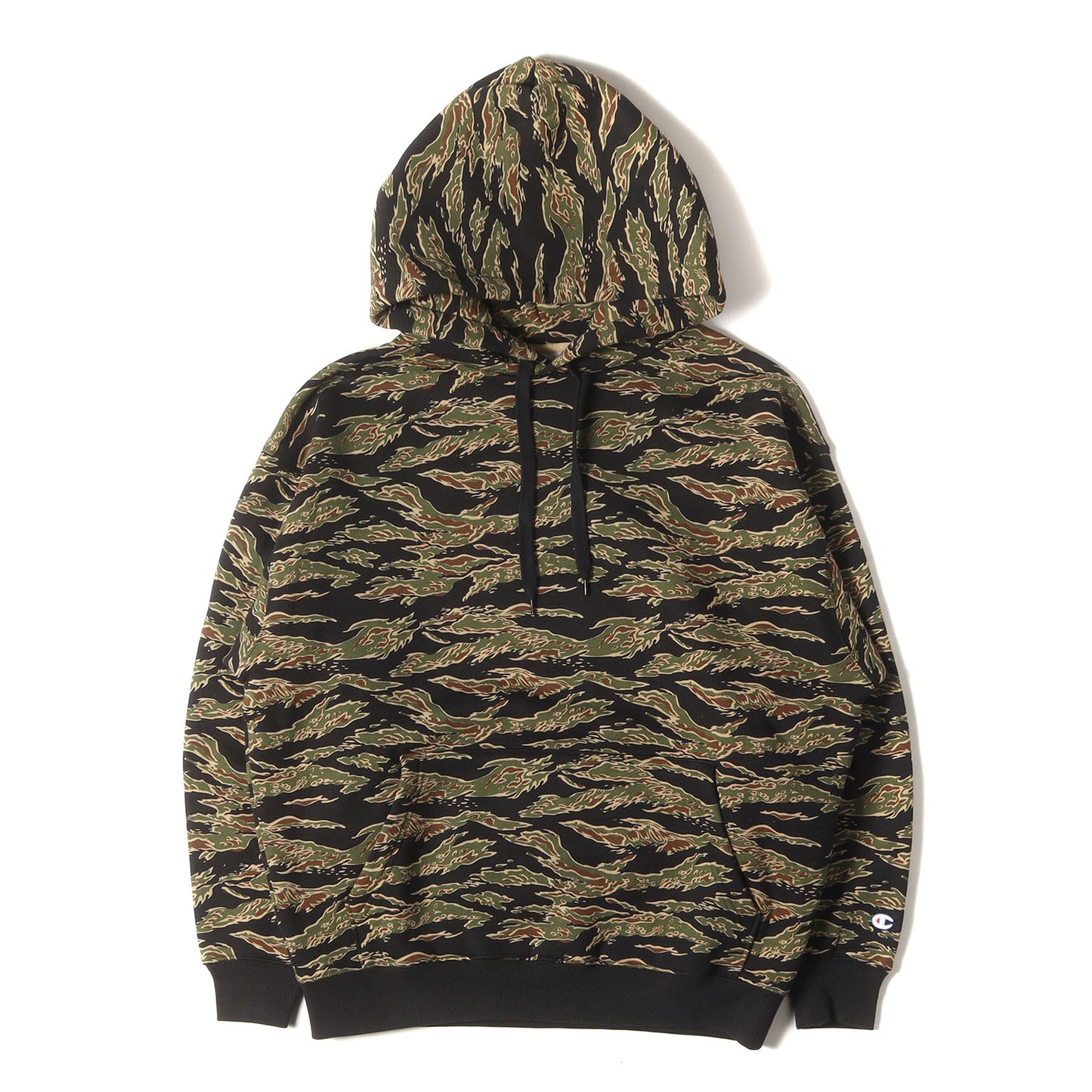 24AW × Champion バックロゴ タイガーカモ スウェット パーカー