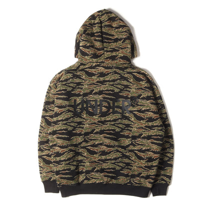 24AW × Champion バックロゴ タイガーカモ スウェット パーカー