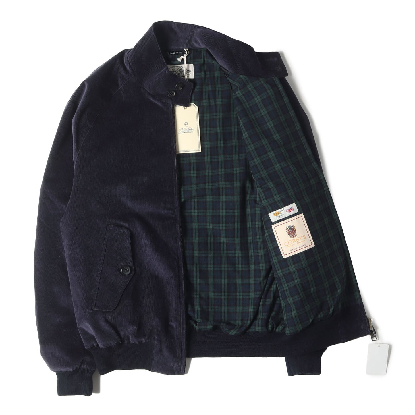 24AW × CORBYS ストレッチ コーデュロイ ハリントン ジャケット / MADE IN ENGLAND