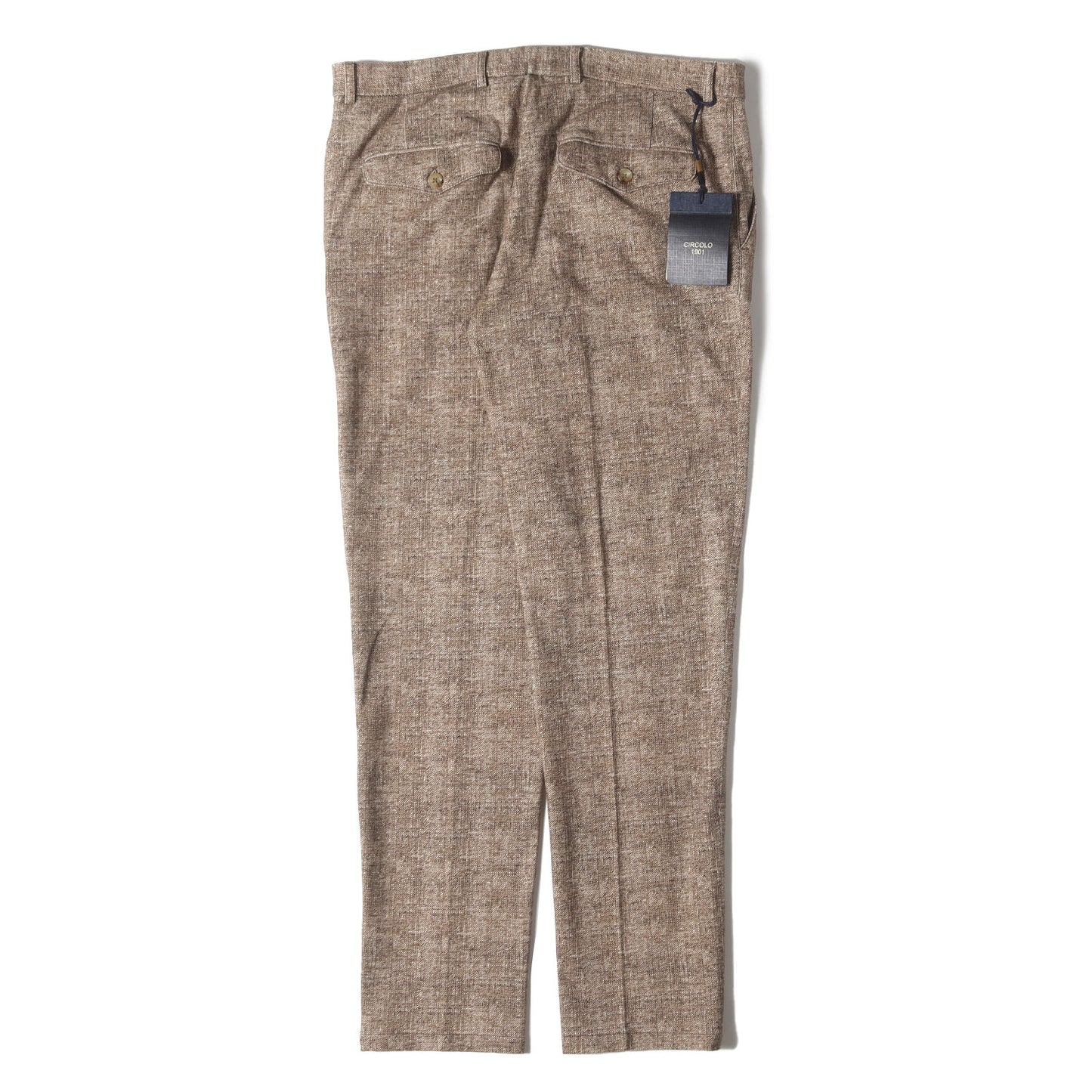 メランジ スリム ストレート ストレッチ スラックス (PANTALONE CHINO)