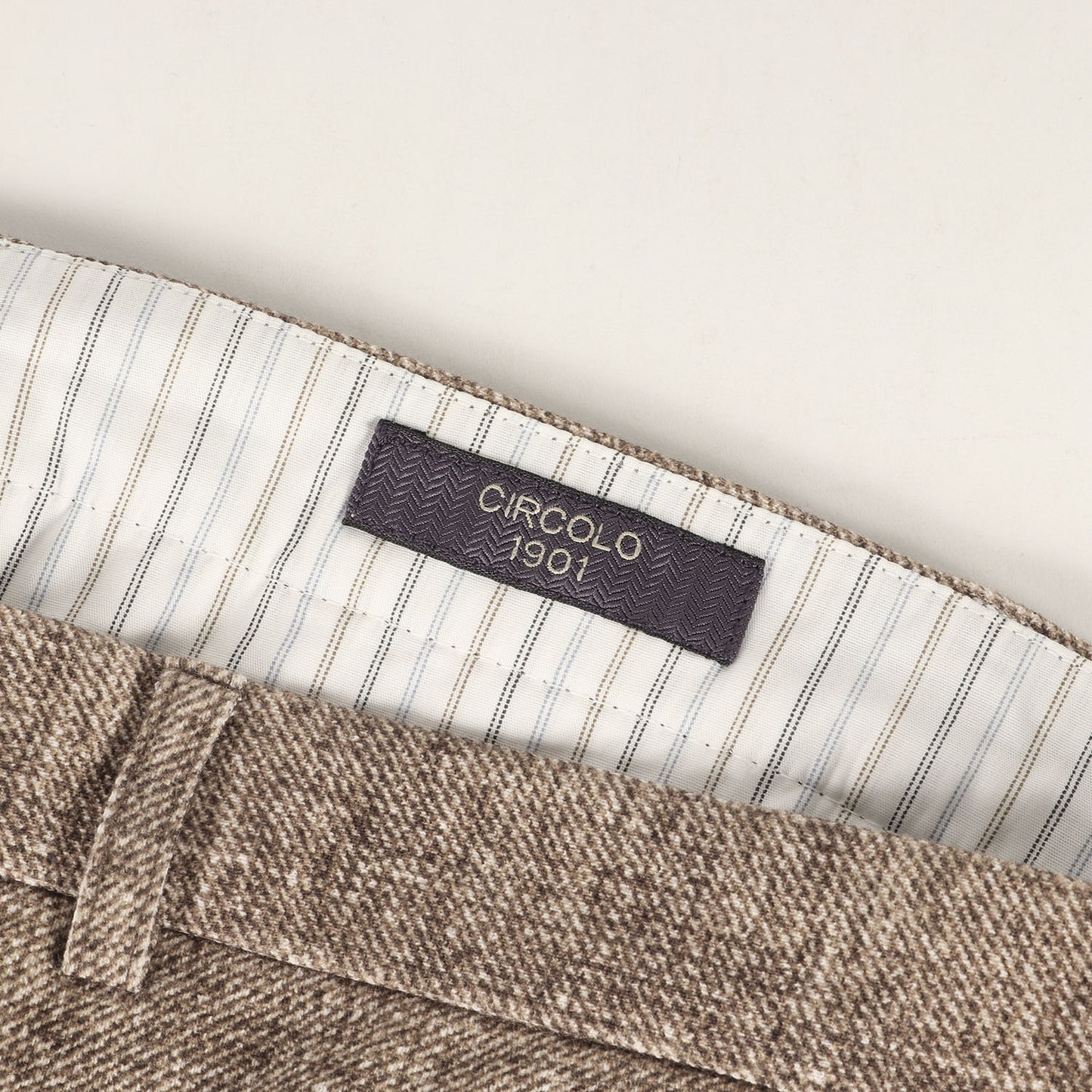 メランジ スリム ストレート ストレッチ スラックス (PANTALONE CHINO)