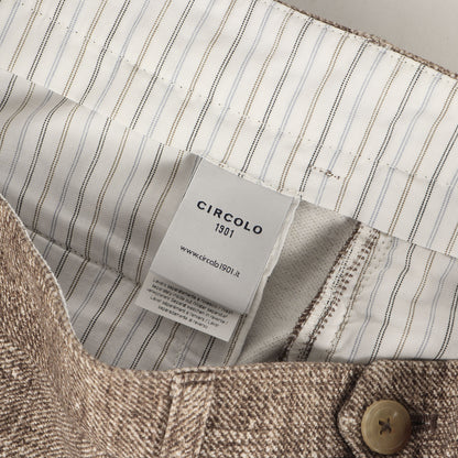 メランジ スリム ストレート ストレッチ スラックス (PANTALONE CHINO)