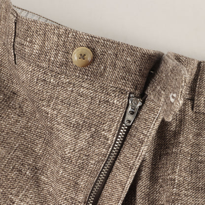 メランジ スリム ストレート ストレッチ スラックス (PANTALONE CHINO)