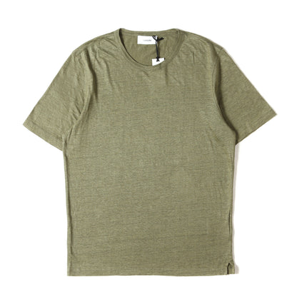 現行タグ メランジ リネン ニット Tシャツ