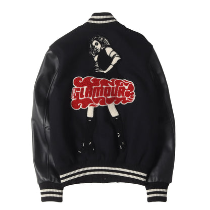 21AW VIXEN GIRL 刺繍 ヴァーシティ ジャケット