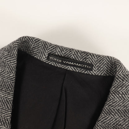 ヘリンボーン ウール 3B テーラード ジャケット / Y's for men