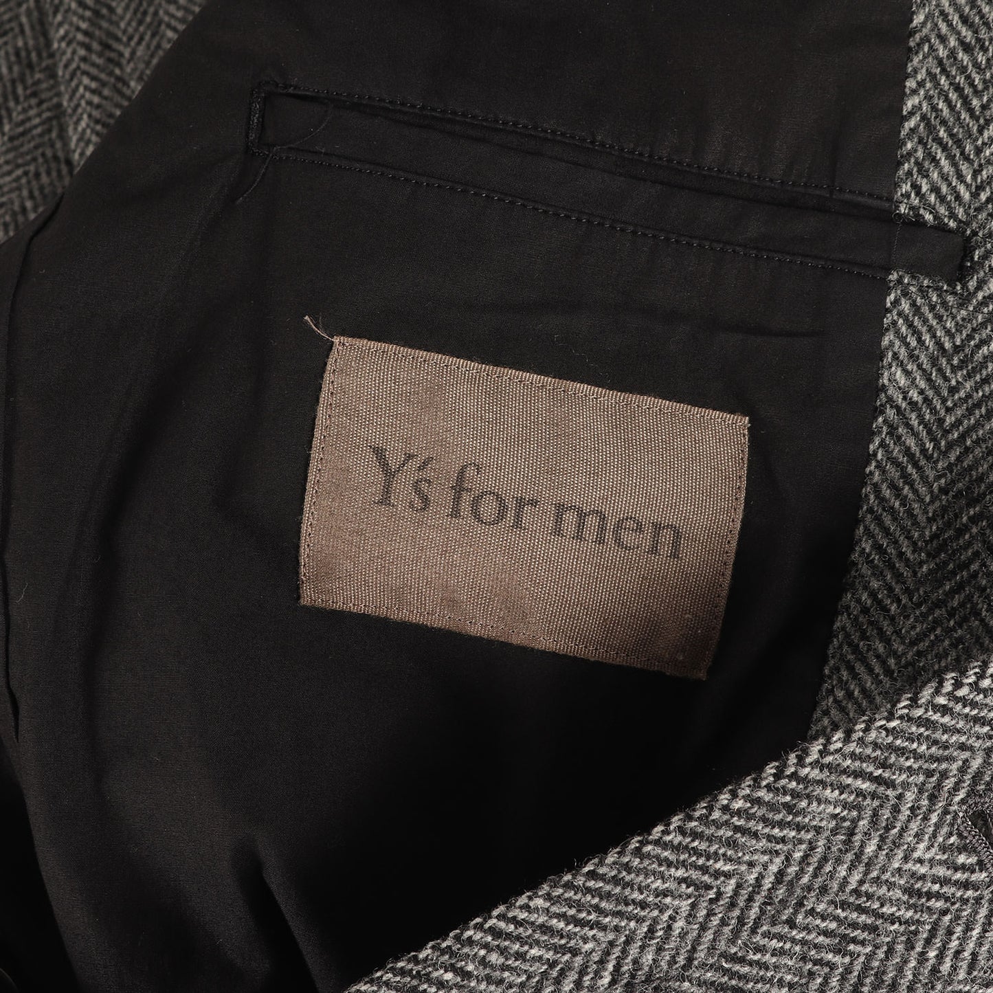 ヘリンボーン ウール 3B テーラード ジャケット / Y's for men