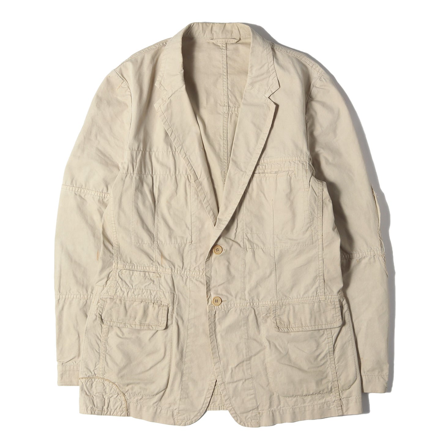 00s × ASPESI ミリタリー パッチワーク 2B テーラード ジャケット / Ys
