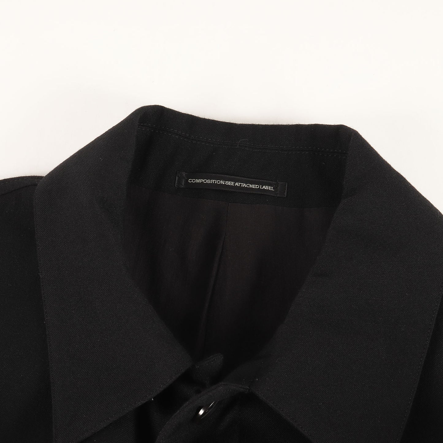 00s アンゴラ混 ウールギャバ 4B ステンカラー コート / Y's