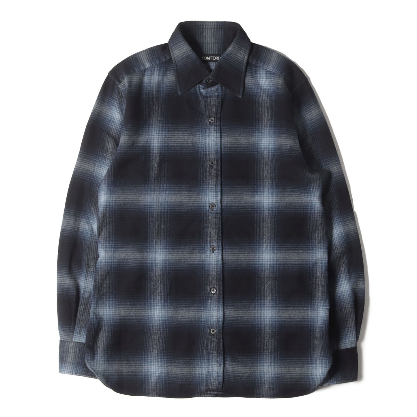 22AW オンブレチェック フランネル シャツ (OVERCHECK LEISURE SHIRT)