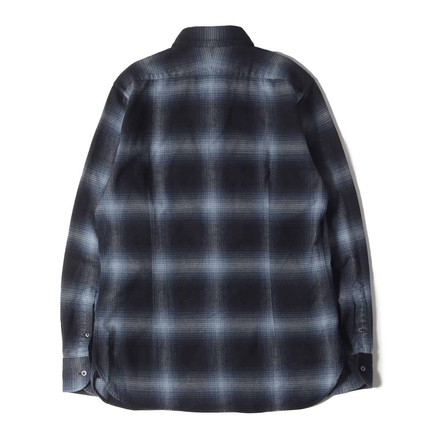 22AW オンブレチェック フランネル シャツ (OVERCHECK LEISURE SHIRT)