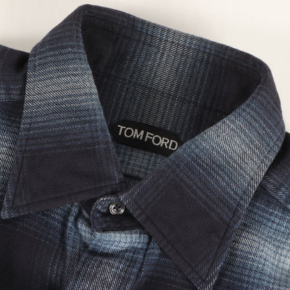 22AW オンブレチェック フランネル シャツ (OVERCHECK LEISURE SHIRT)