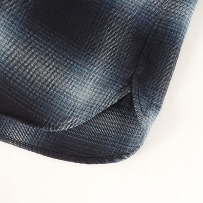 22AW オンブレチェック フランネル シャツ (OVERCHECK LEISURE SHIRT)