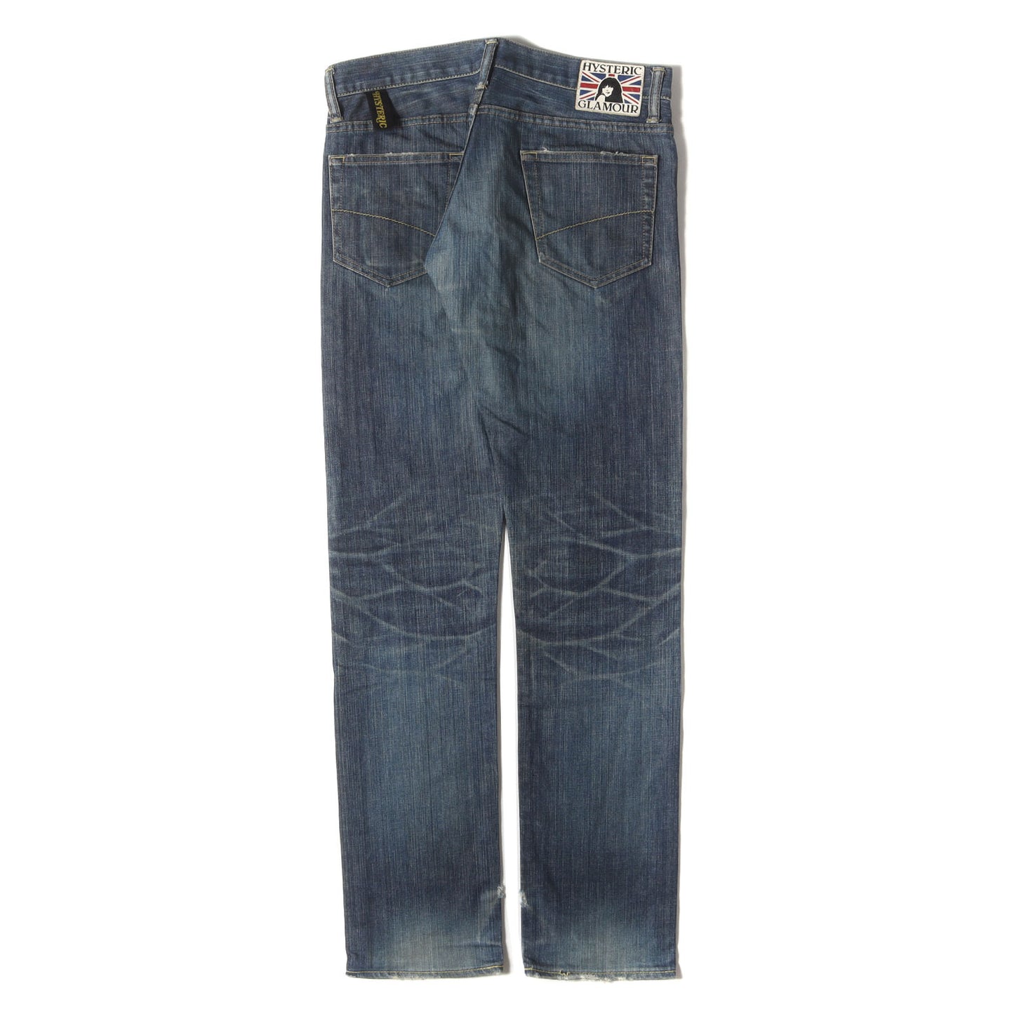 スタッズ付き ストレッチ デニムパンツ