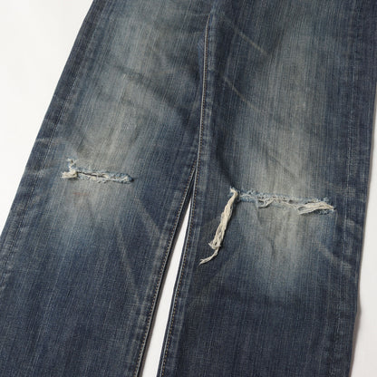 スタッズ付き ストレッチ デニムパンツ