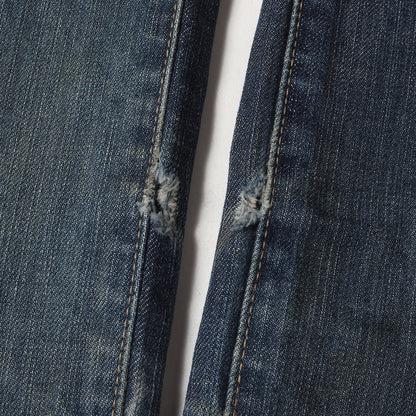 スタッズ付き ストレッチ デニムパンツ