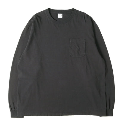 24SS ヴィンテージウォッシュ加工 ロングスリーブ Tシャツ (SD US Cotton Pocket Long Sleeve T Vintage Wash)