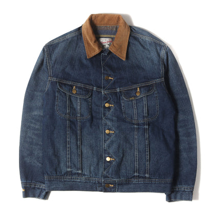 25AW × Lee ヴィンテージウォッシュ ブランケット付き デニム トラッカー ジャケット (LEE / SD Storm Rider Denim Jacket 101 LJ VW)
