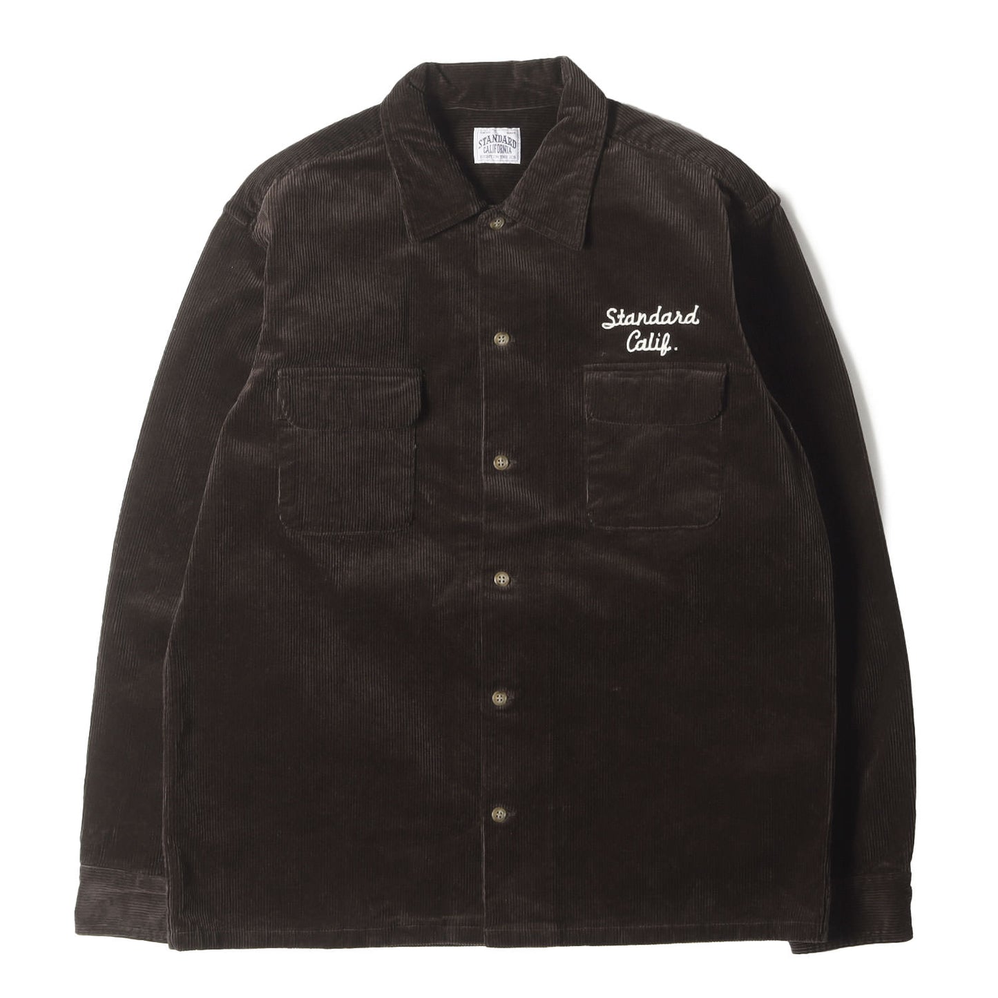 チェーンロゴ 刺繍 ストレッチ コーデュロイ シャツ (SD Stretch Corduroy Shirt)