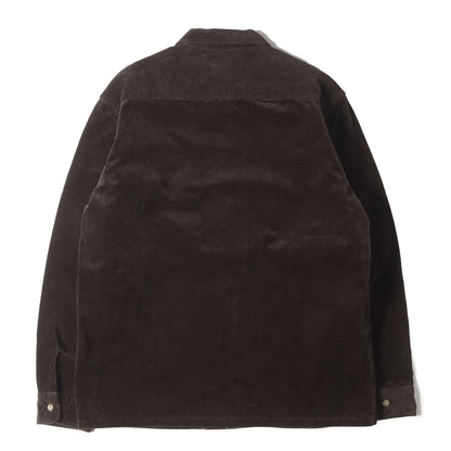 チェーンロゴ 刺繍 ストレッチ コーデュロイ シャツ (SD Stretch Corduroy Shirt)