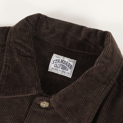 チェーンロゴ 刺繍 ストレッチ コーデュロイ シャツ (SD Stretch Corduroy Shirt)