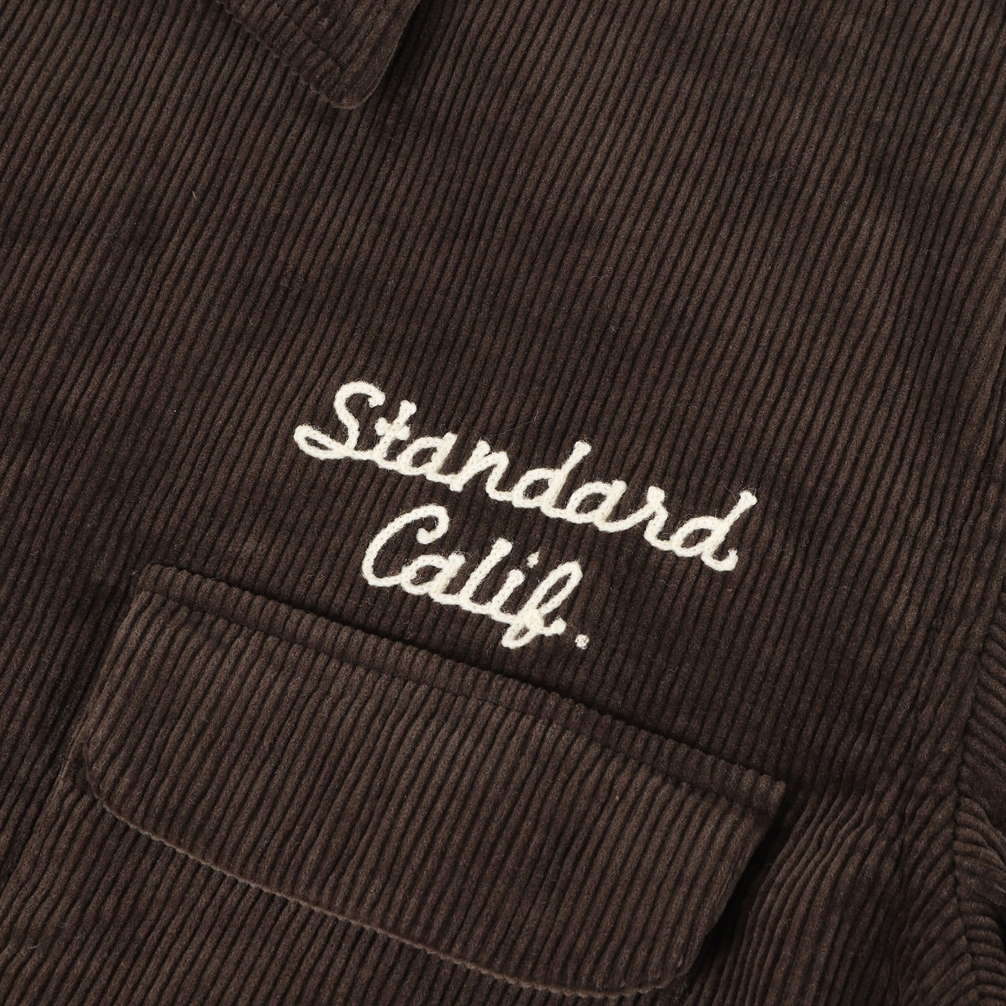 チェーンロゴ 刺繍 ストレッチ コーデュロイ シャツ (SD Stretch Corduroy Shirt)