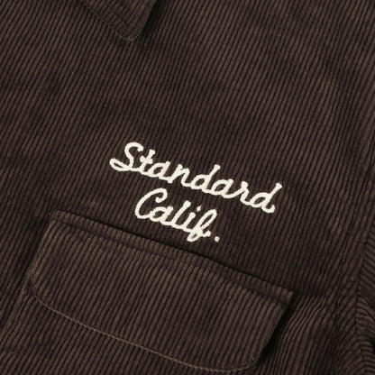 チェーンロゴ 刺繍 ストレッチ コーデュロイ シャツ (SD Stretch Corduroy Shirt)