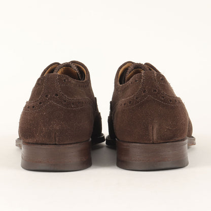 フルグローブ スウェード メダリオン ウイングチップ オックスフォード シューズ