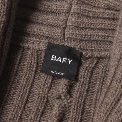 ショールカラー ケーブルニット カーディガン