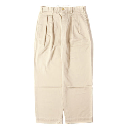 22AW ツータック ワイドストレート チノパンツ (NIDOM CHINO BALLOON PANTS)