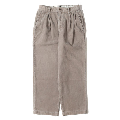 24AW ツータック コーデュロイ トラウザー スラックス パンツ (FADED 14W RIDGE SKACKS)
