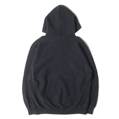 24AW × BEAUTY&YOUTH 別注 単色タグ フェード加工 CCSF 刺繍 リバースウィーブ スウェット パーカー