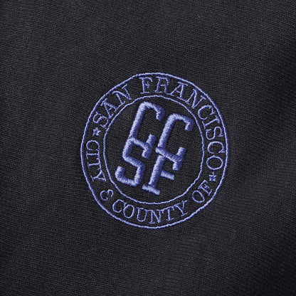 24AW × BEAUTY&YOUTH 別注 単色タグ フェード加工 CCSF 刺繍 リバースウィーブ スウェット パーカー