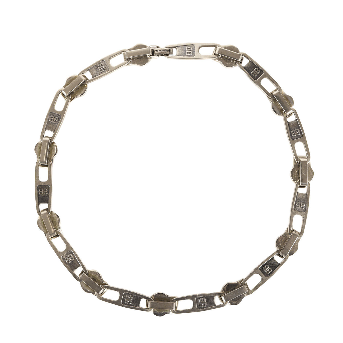 21SS BB刻印 ジッパー リンクチェーン チョーカー ネックレス (Zip Necklace)