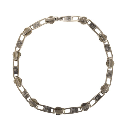21SS BB刻印 ジッパー リンクチェーン チョーカー ネックレス (Zip Necklace)