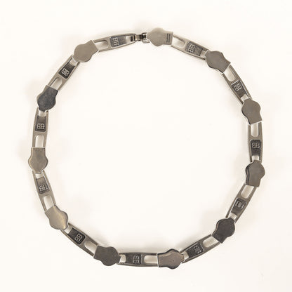 21SS BB刻印 ジッパー リンクチェーン チョーカー ネックレス (Zip Necklace)