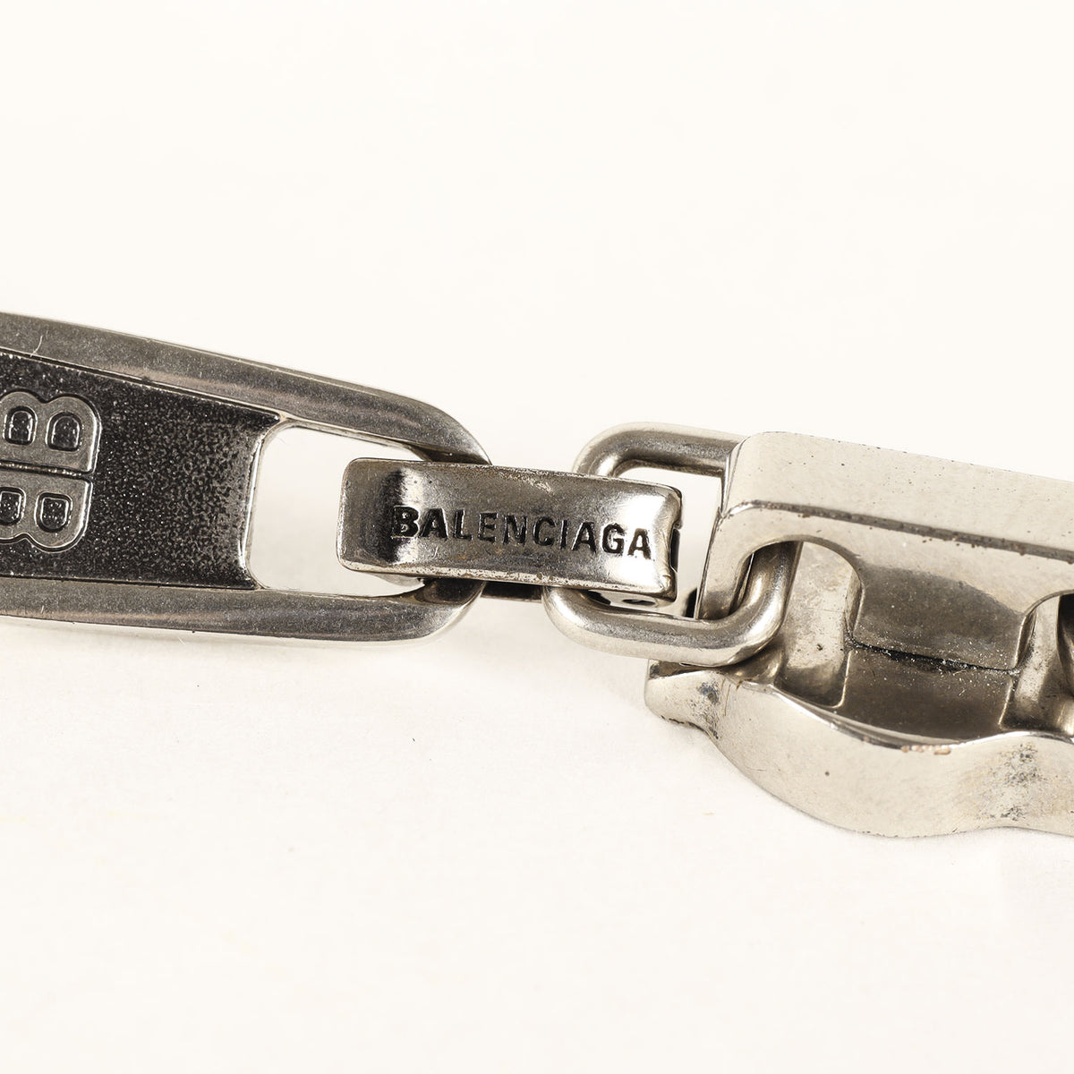 21SS BB刻印 ジッパー リンクチェーン チョーカー ネックレス (Zip Necklace)