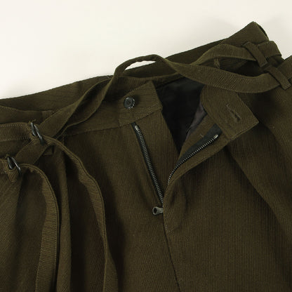 21AW 2連ベルト ツイル ワイドパンツ (DOUBLE BELT PANTS)