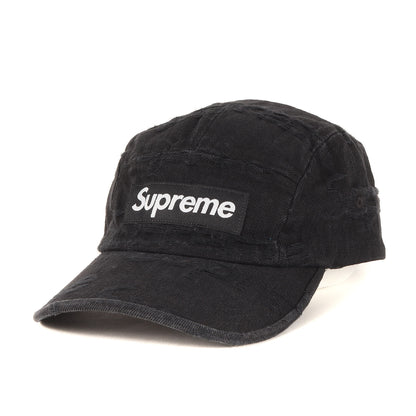 21SS ロゴジャガード デニム キャンプ キャップ (Frayed Logos Denim Camp Cap)