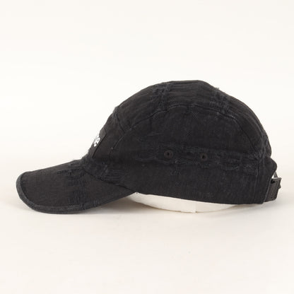 21SS ロゴジャガード デニム キャンプ キャップ (Frayed Logos Denim Camp Cap)