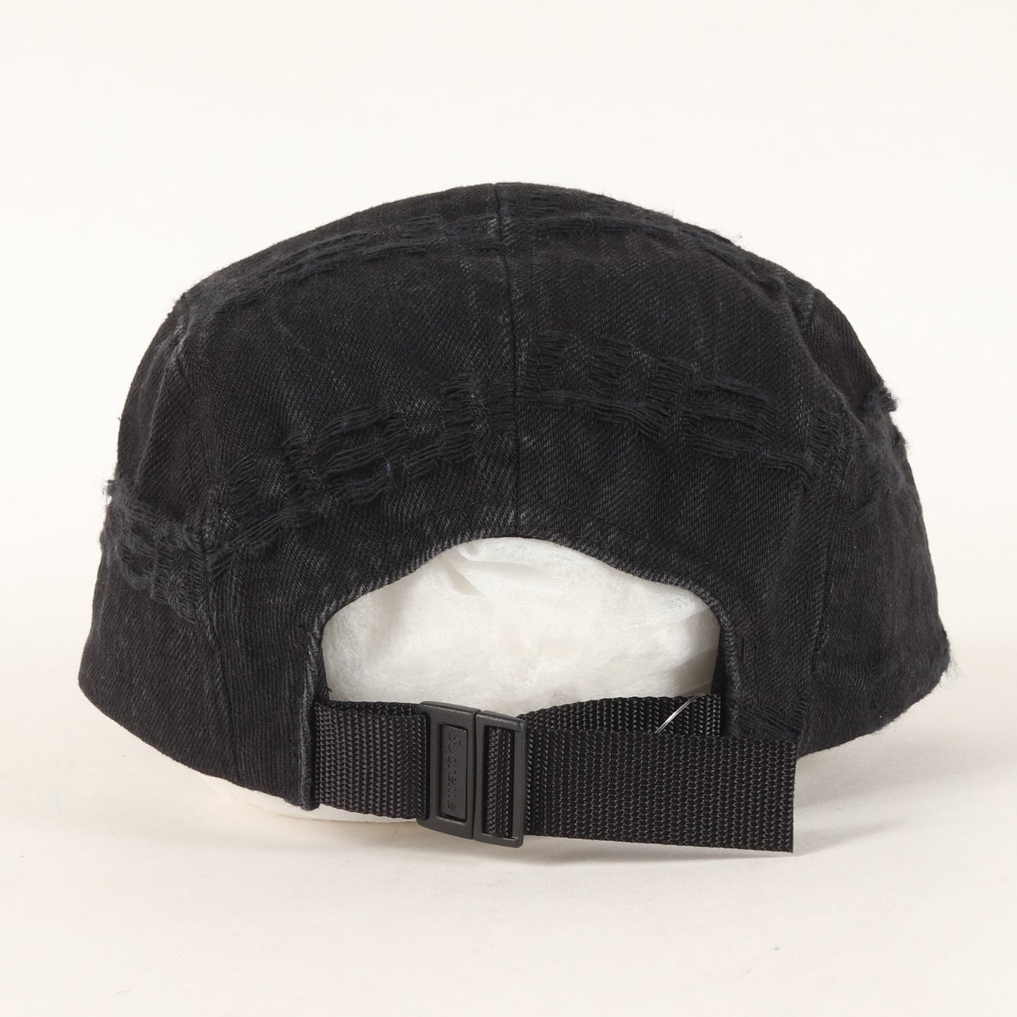 21SS ロゴジャガード デニム キャンプ キャップ (Frayed Logos Denim Camp Cap)