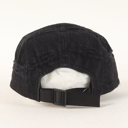 21SS ロゴジャガード デニム キャンプ キャップ (Frayed Logos Denim Camp Cap)