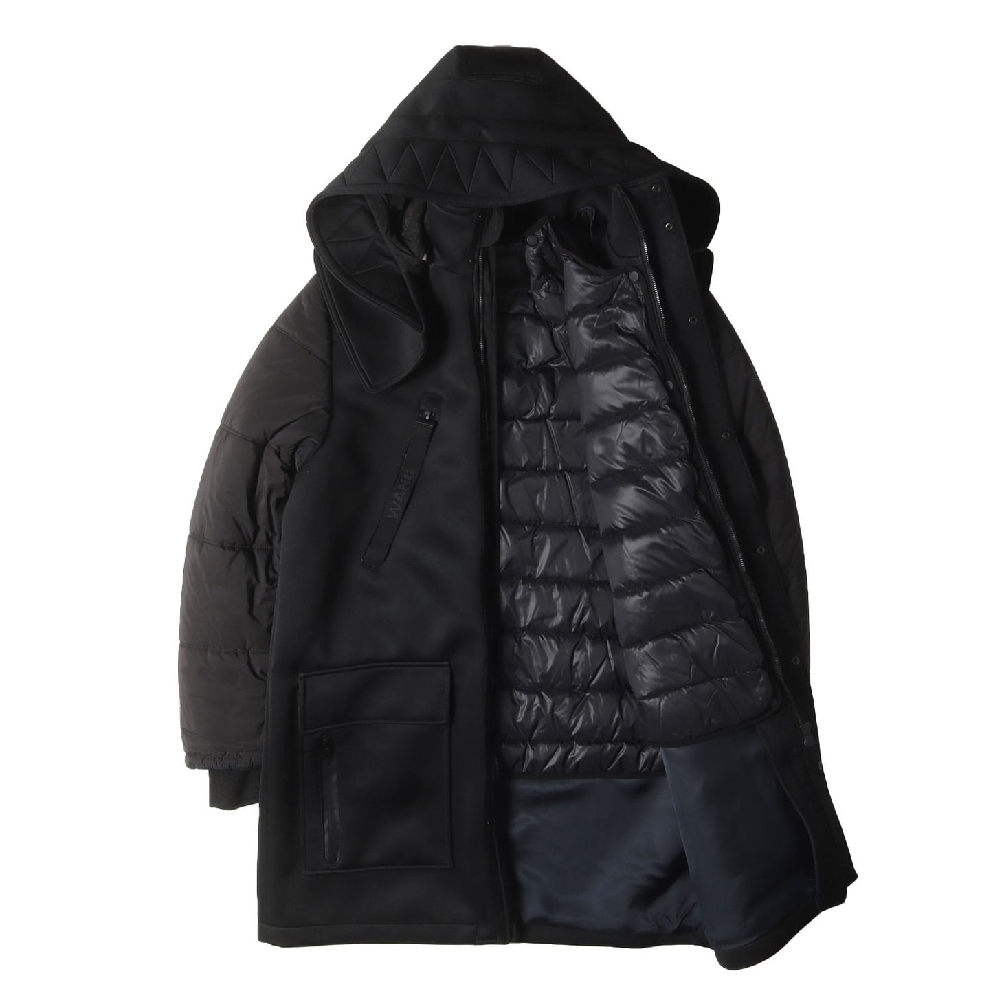 × H&M ダウンライナー付き ボンディング ロング コート